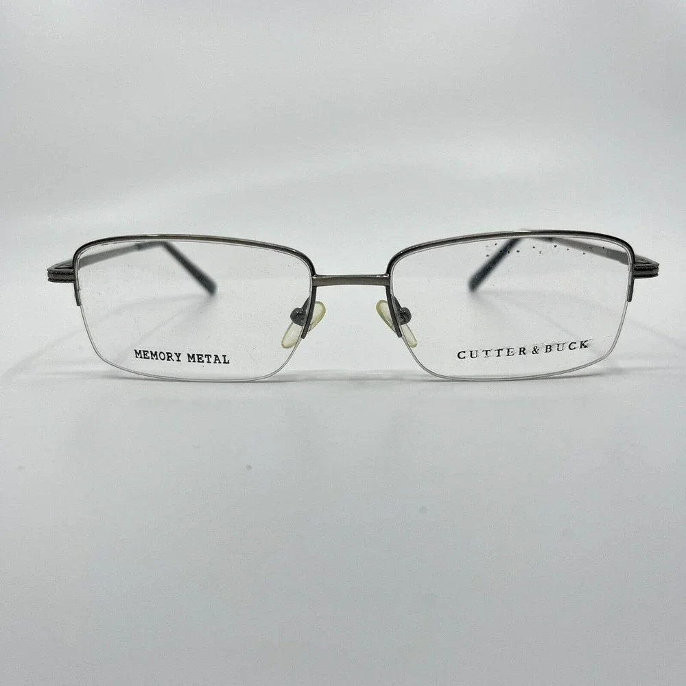 Cutter and‎ Buck Men's (Canterbury) eyeglasses Frame Silver 55-17-145 H6744
